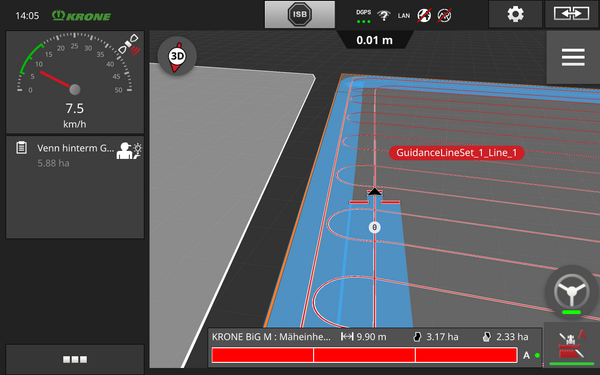 Автоматический разворот на разворотной полосе