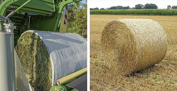 Вязка сеткой и обмоточной пленкой